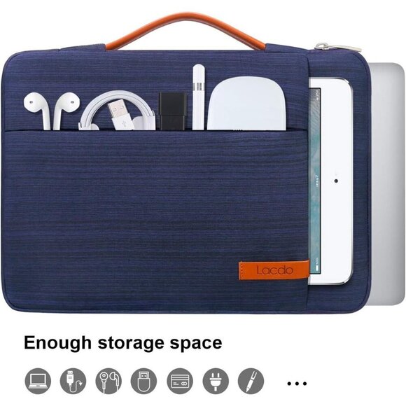 ✨Blue Protective 16 Inch Laptop Sleeve Case Lenovo Acer Dell Lenovo Computer Bag - Picture 2 of 7